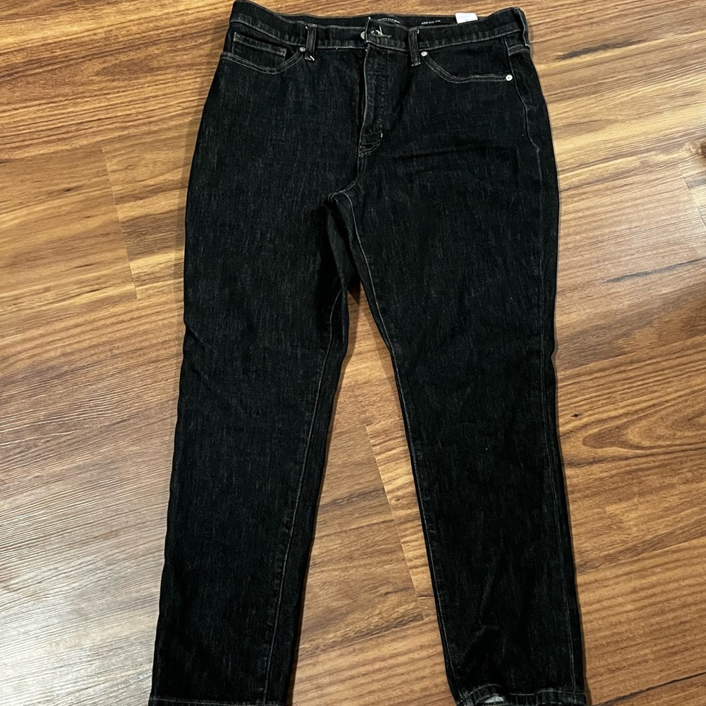Black jeans high rise skim banana republic